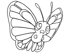 Butterfree Tô Màu Trực Tuyến